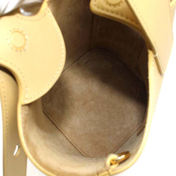 LOEWE Pebble Bucket Mini 2-Way Shoulder Bag, Dark Butter Beige (AANBBBMX01 87... - Picture 4 of 7